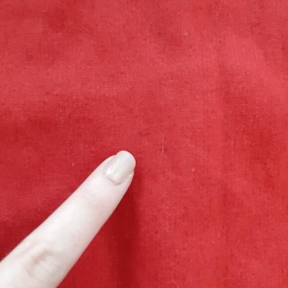 Vintage 1950s Cardigan Sweater Wool Blend Cherry Red Pearl Button Rockabilly - Picture 11 of 15